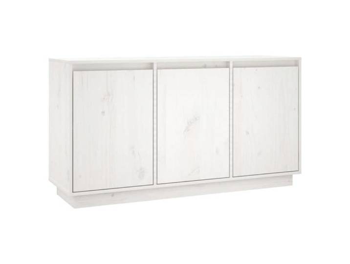 Buffet bas armoire commode Buffet Blanc 111x34x60cm Bois massif de pin 7402173 FrenchDays