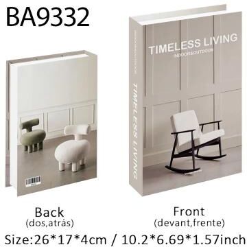 Uplift Picks Decorative Book Storage Box Lucky Cat Japanese Home Decor Hidden Storage Book 17 open