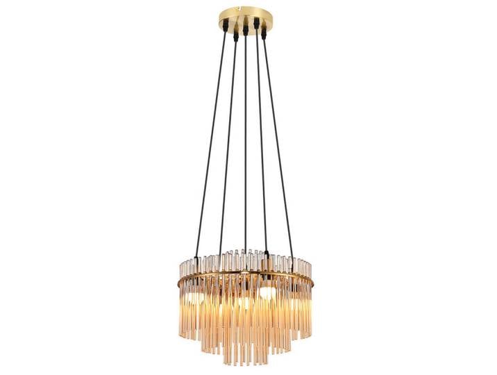 Nettlife Pendelleuchte Bergisch Ⅲ 15/40/150 cm, Goldfarben, Metall, E14, 40x150x15 cm, Lampen & Leuchten, Innenbeleuchtung, Hängeleuchten, Pendelleuchten