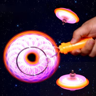 Quick Pick Pro LED Magnetic Orbit Spinning Top Toy Hand Crank Luminous Fidget Gift LED Magnetic Orbit Spinning Top Toy Hand Crank Luminous Fidget Gift