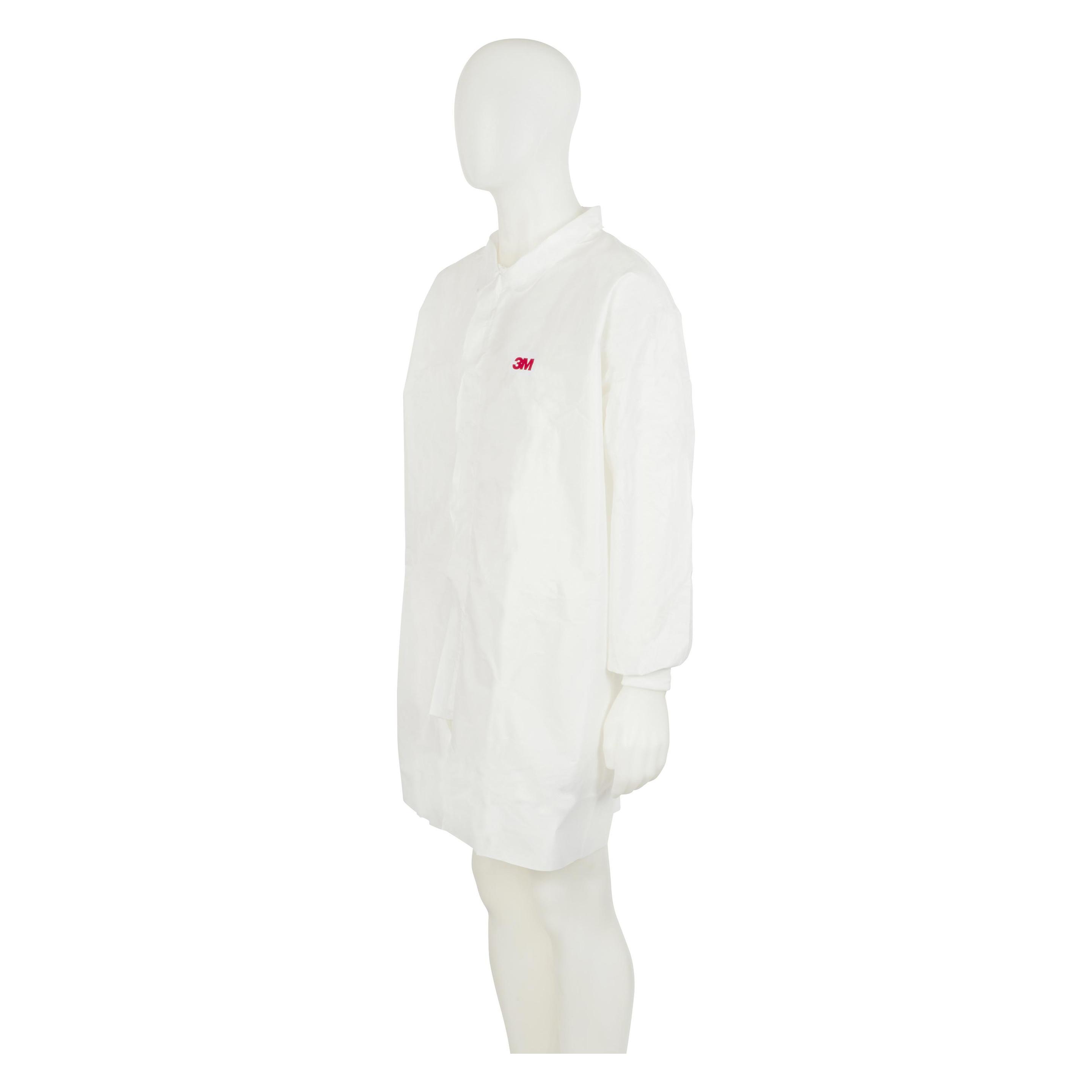 3M Einweg Unisex Laborkittel, PE Weiss, Grösse XXL (XXL) (4440Z2XL)