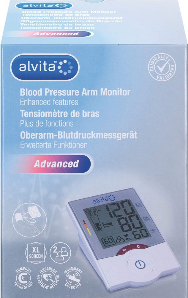 Alvita Oberarm Blutdruckmessgerät Advanced