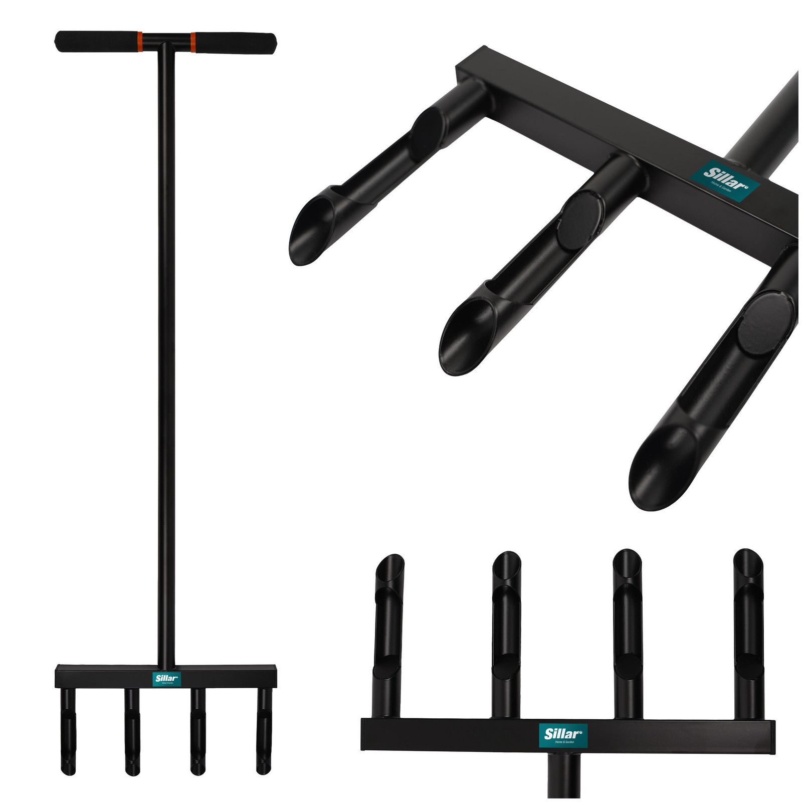 Sillar handmatige graszodebeluchter met stalen spikes van 12 cm voor het verticuteren en de graszorg