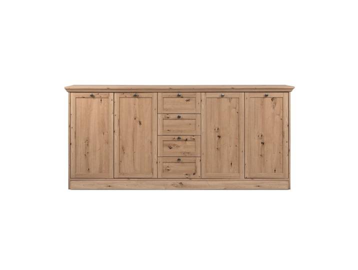 Buffet 4 portes l200 cm - effet chêne