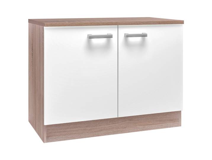 Spülenunterschrank Lexa Weiss/Eiche