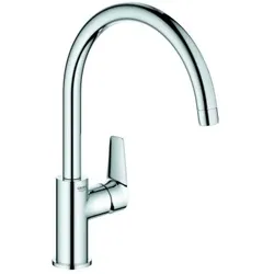 Grohe BauEdge Spültisch-Einhebelmischer 31367001 chrom, hoher, schwenkbarer Auslauf