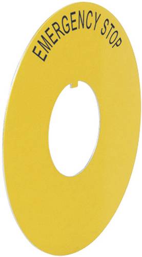BACO LWE16300 224176 Bezeichnungsschild (Ø) 60mm EMERGENCY STOP Gelb 1St.
