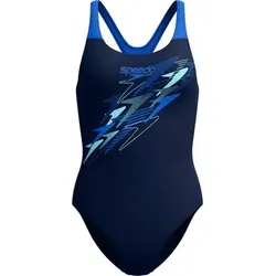 SPEEDO Damen Schwimmanzug Medley Logo Medalist One Piece, Größe 44 in Braun Braun