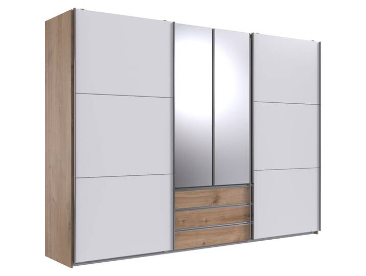 Kleiderschrank Mora Plankeneiche Holzwerkstoff B 300 cm - Kleiderschrank