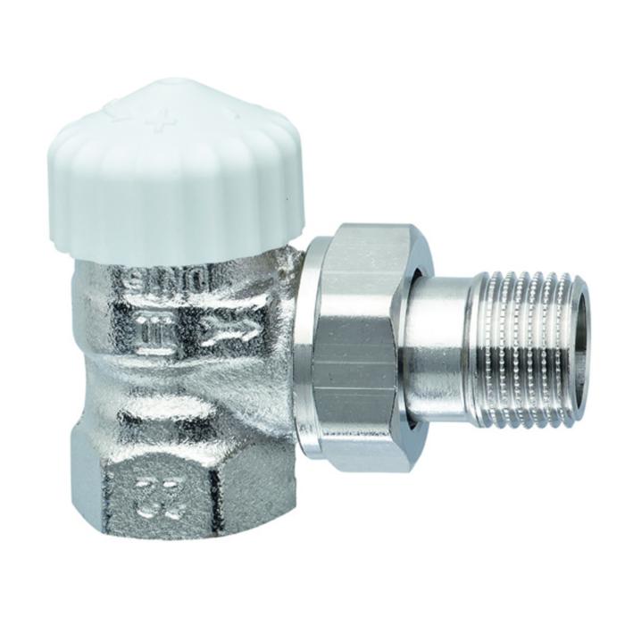 Heimeier V-exact II Thermostat-Ventilunterteil 3451-02.000 Rp 1/2xR 1/2, Eck, verkürzt, Messing