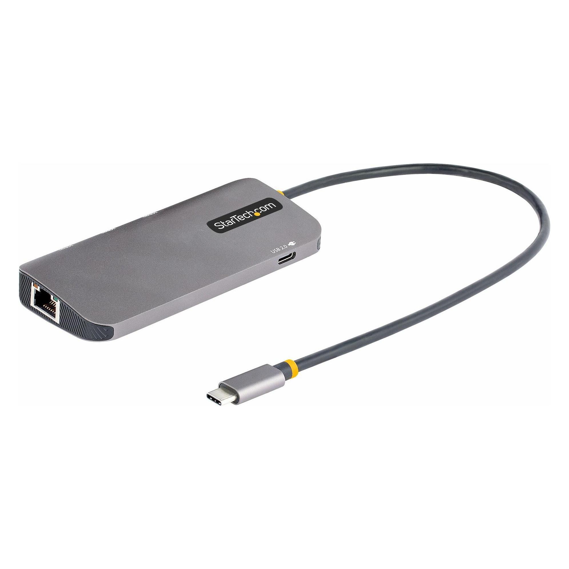 StarTech com 127B-USBC-MULTIPORT, Verkabelt, USB 3.2 Gen 1 (3.1 Gen 1) Type-C, 100 W, 10,100,1000 Mb (USB-C) (127B-USBC-MULTIPORT)