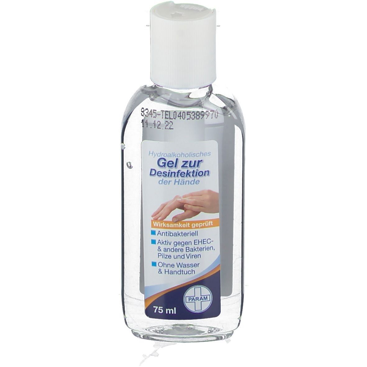 Desinfektionsgel für die Hand antibakteriell 5x 5x75 ml Gel