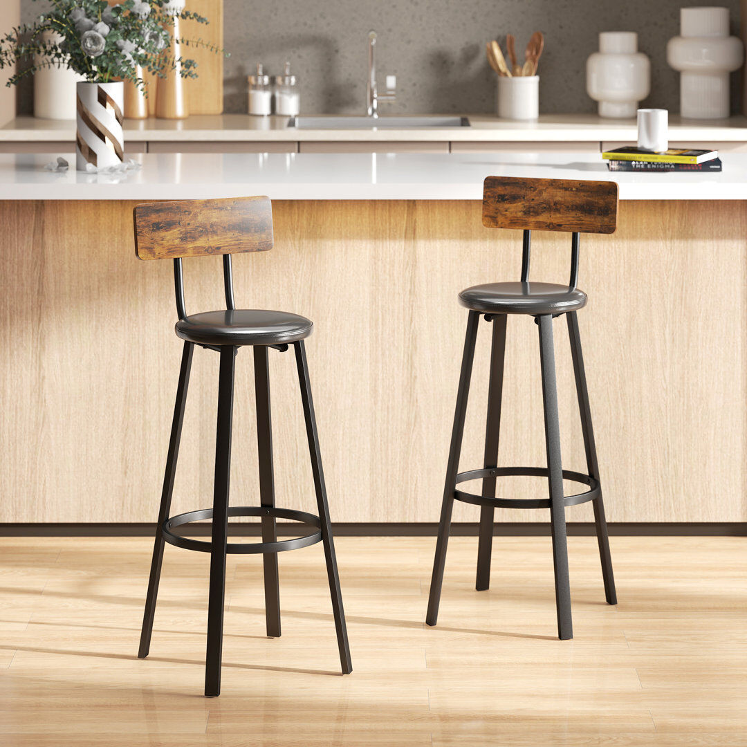 Rio Upholstered Bar Stool 99.5cm H X 41.5cm W X 36.5cm D