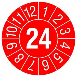PROTEC Prüfplakette PPPP2024 108 Prüfplaketten