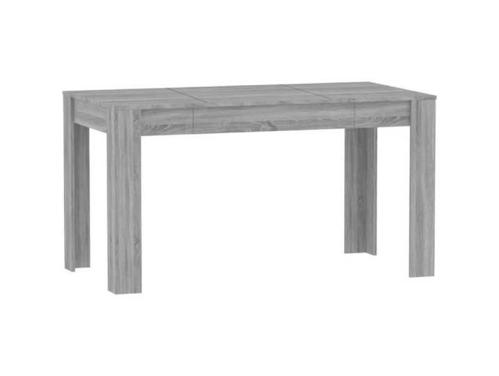 Table À Dîner - Meuble De Restaurant - Table De Cuisine Bistrot - Gris 140X74 5X76 Cm Bois D'Ingén[Z24]
