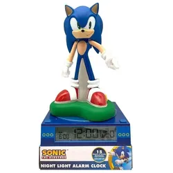 Kids Licensing, Nachtlicht, Sonic the Hedgehog 3D Lampe mit Wecker