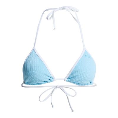 Triangel-Bikini-Top ROXY "Kauai Tiki Tri", Damen, Gr. M, blau (sky blau), Obermaterial: 70% Nylon, 23% Nylon, 7% Elasthan., Bikini-Oberteile