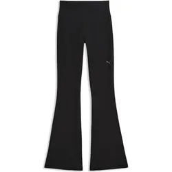 PUMA Damen Fitness / Workout Tights Tights lang Da W Cloudspun Flare Tight, Größe L in Schwarz Schwarz