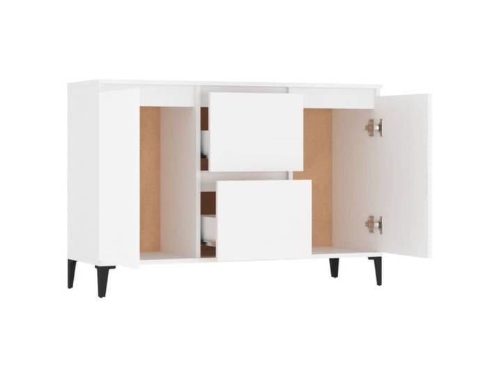 Buffet Blanc 104x35x70 cm Aggloméré Mothinessto LY8151