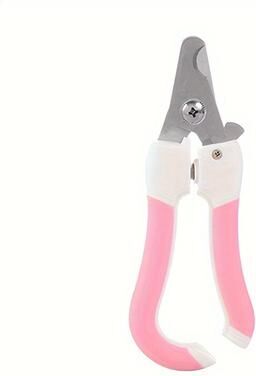 Happy Pet Pantry Safe Guard Pet Nail Clippers With Safety Guard For Dogs & Cats pink