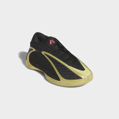 Basketballschuh ADIDAS PERFORMANCE "ANTHONY EDWARDS 2 KIDS", Mädchen, Gr. 38,5, cschwarz, goldmt, soltur, Synthetik, Textil, Schuhe