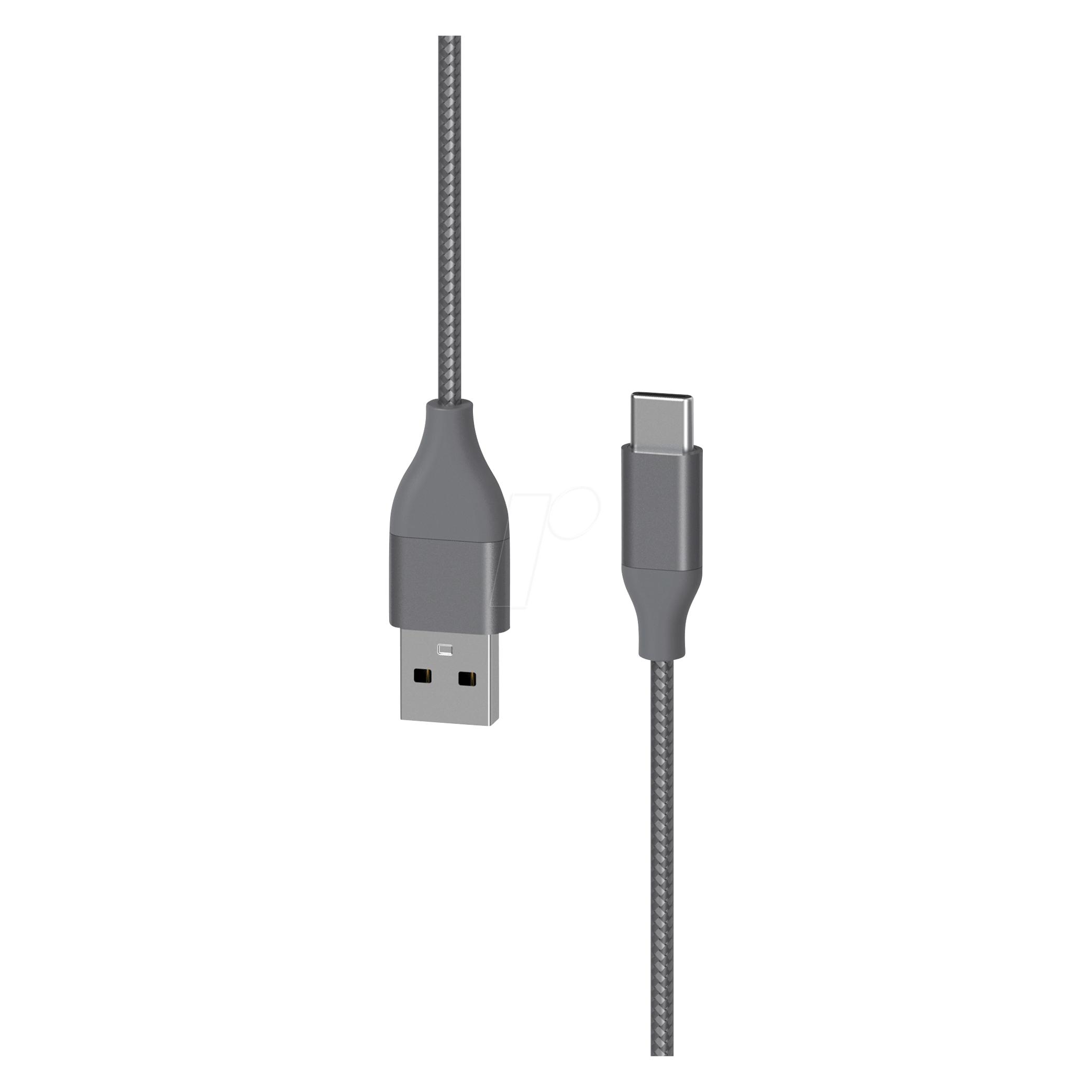 Xlayer PREMIUM Metallic Cable USB to Type-C 1,5m Space Grey (1.50 m, USB 2.0, 60 W) (217084)