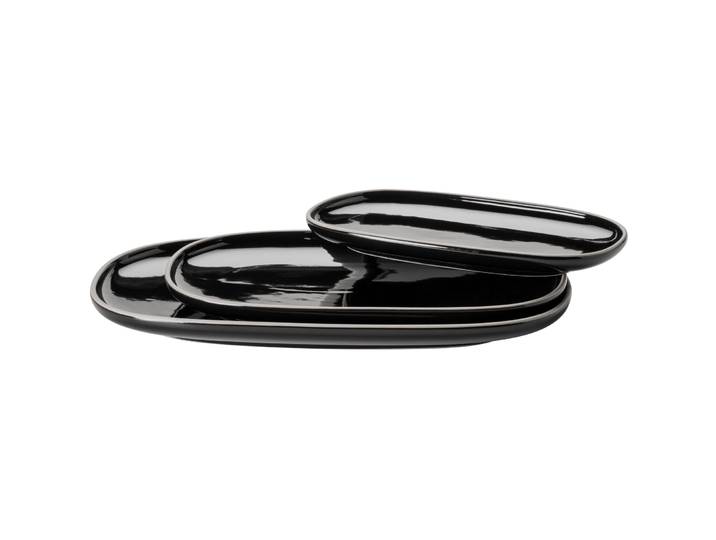 MÄSER Servierplatten-Set Isora schwarz Keramik 3 Stk - Servierplatten-Set