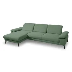 Segmüller Werkstätten Ecksofa Marino Stoff Grün