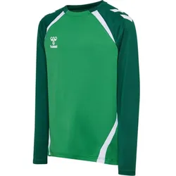 hummel Lead 2.0 Crew Sweatshirt Kinder - jelly bean/evergreen - 1