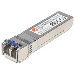 Intellinet 10 Gigabit SFP+ Mini-GBIC Transceiver für LWL-Kabel, 10GBase-LR (LC) Singlemode-Port, 10 km