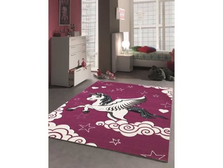 Tapis enfant - THE CARPET - Diamond kids - Fuchsia - 120x170 cm - Oeko-Tex