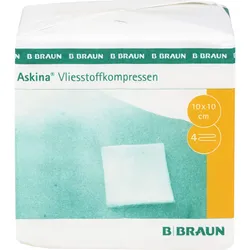 Askina Vliesstoffkompr.10x10 cm Unsteril 4Fach 100 ST
