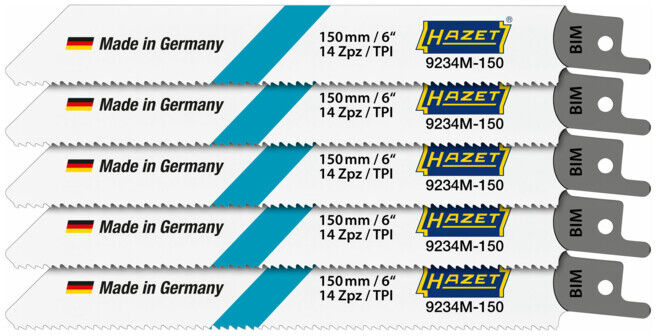 Jeu de lames de scie HAZET 9234M-150/5 : 5 (9234M-150/5)