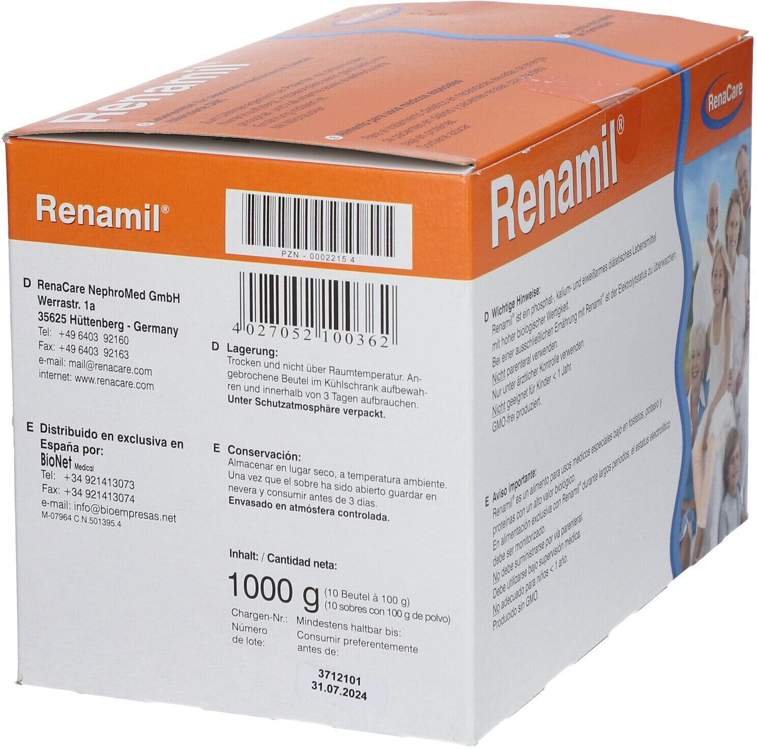 RenaCare Renamil Instant Pulver 10x100 g
