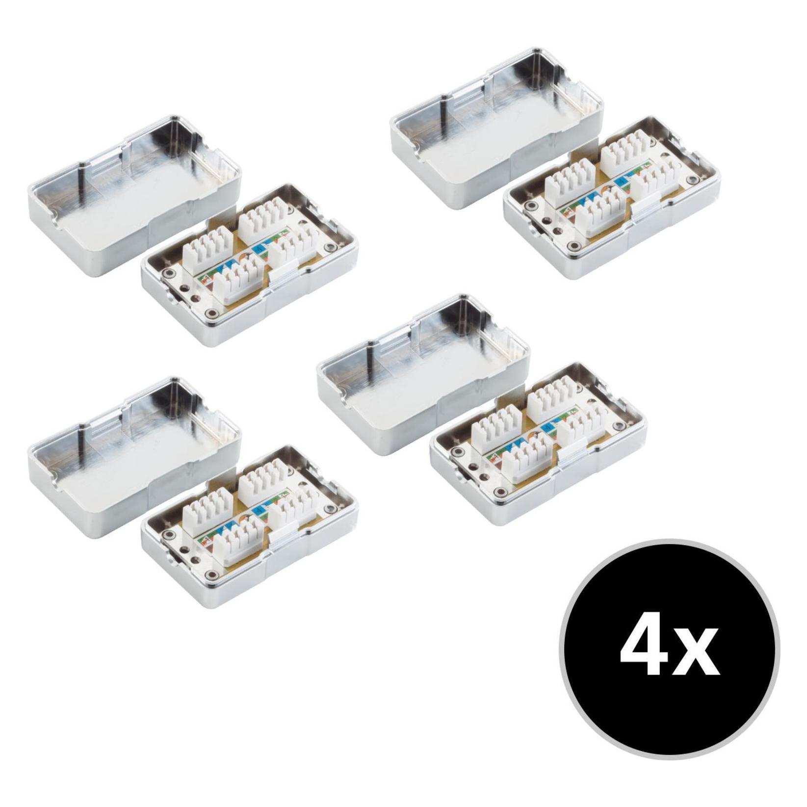 Shiverpeaks S/CONN maximum connectivity Netzwerk Verlängerung-4er SET (Kabel Verbindungsbox) (75001-SET4)