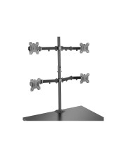 Lindy Schrauben 7 kg 43,2 cm 17 Zoll 71,1 28 100 x mm Schwarz Quad Display Bracket with Pole and Desk Clamp (40659)