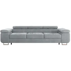 SCHLAFSOFA Wilson 3 Sitzplätze Grau