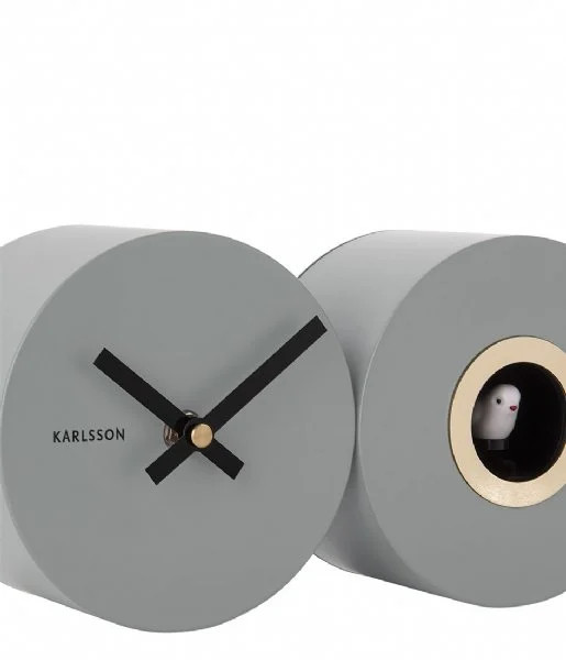 Karlsson Scandinavische Wandklok - Grijs - Rond - Analoog