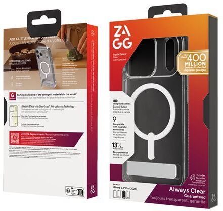 Zagg crystal palace snap ks with camera button iphone 17 pro