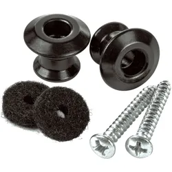 Dunlop Straplok Strap Button Set black - Endpin