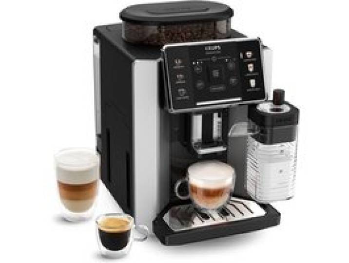 Machine à espresso - KRUPS - Sensation Lait EA912E10 - 6 boissons - Carafe à lait amovible - Interface tactile