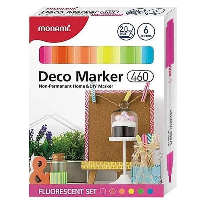 Monami Acrylmarker Deco Marker 6col fluo (54619201)