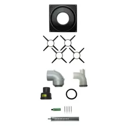 Brötje Abgasleitung-Set Kessel-Schacht DN80/125 PPS/AI m.Erweiterung auf DN 110