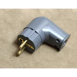 Supra Cables High-End Schutzkontaktstecker SW-EU/A abgewinkelt 16A / vergoldet