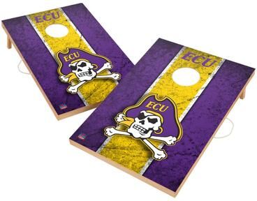 Skip's Garage Vintage East Carolina University ECU Pirates Regulation 2x4 Cornhole Set