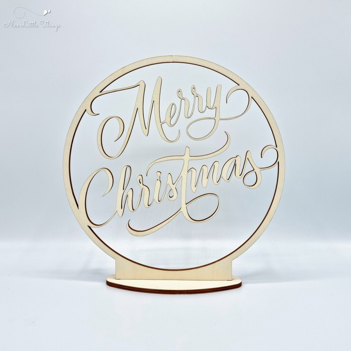 Nice Little Things Merry Christmas Flowerhoop voor volwassenen