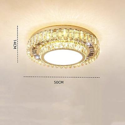 Deckenleuchte 50cm Schlafzimmer Deckenleuchte, Kristall Schlafzimmer Arbeitszimmer Licht, Haupt Gästezimmer minimalistische moderne LED Deckenleuchte