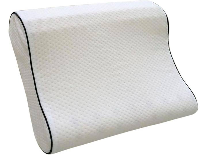 Nackenstützkissen KBT BETTWAREN Wellness auf Wolken , weiss (weiß), B:50cm H:12cm L:37cm, Bezug: 100% Polyester, Kopfkissen, Nackenstützkissen