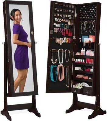 No Freestanding Jewelry Armoire Cabinet
