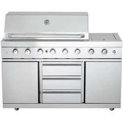 All'Grill Modul Grundgrill mit Seitenbrenner inkl. Airsystem